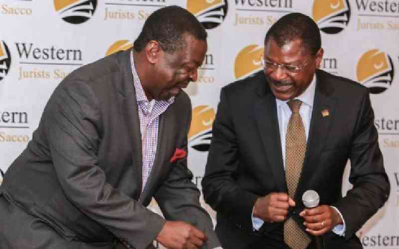 No longer at ease or in panic? Inside Mudavadi, Wetang'ula meet with Western MPs
