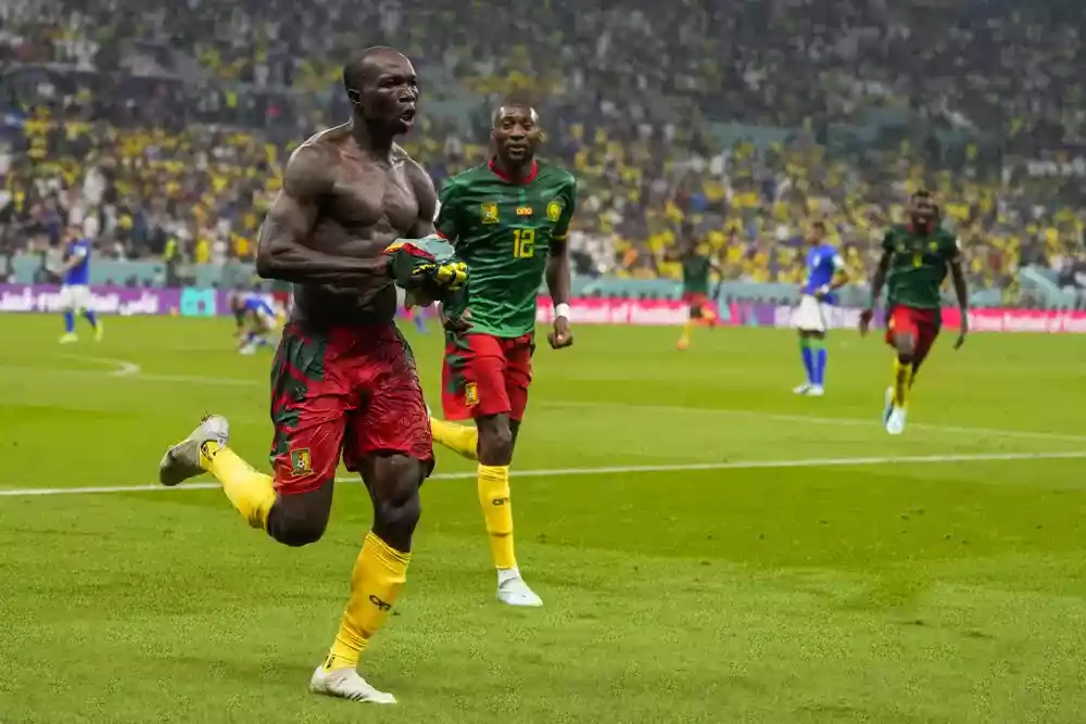 Brazil wins group despite 1-0 loss to Cameroon at World Cup