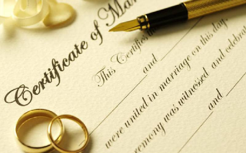 Petition against delivery of original marriage papers