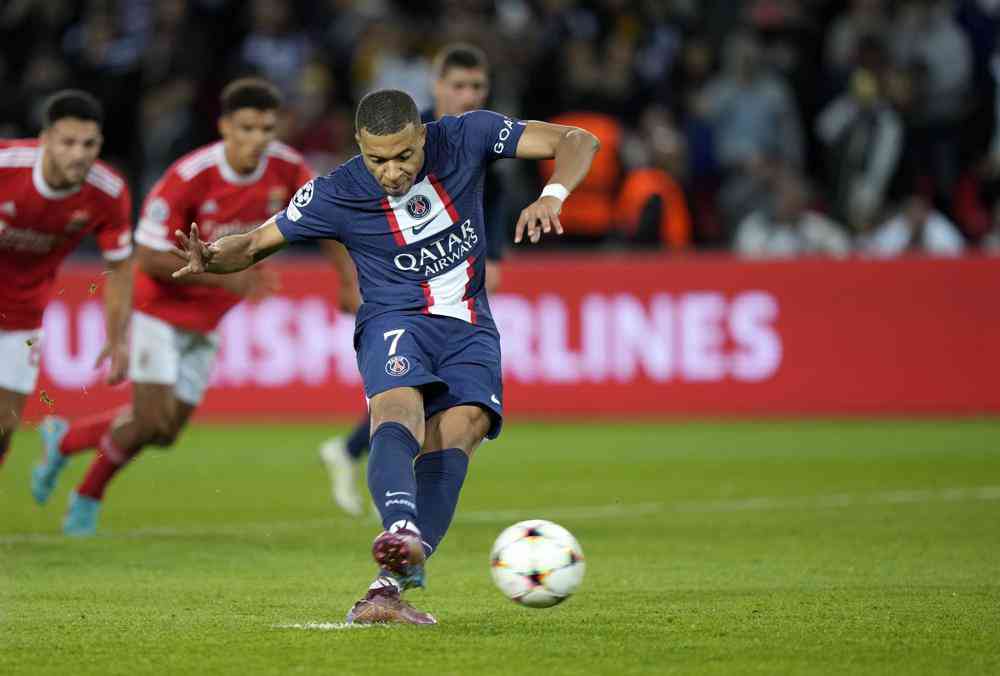 Mbapp scores as PSG held 1-1 by Benfica in Champions League