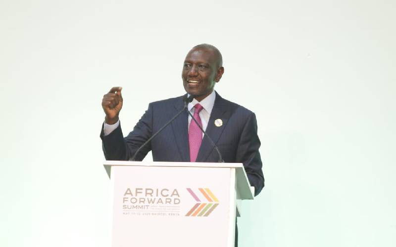 Africa should not rely on aid for development, Ruto says