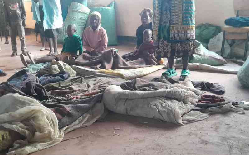 More than 200 families living in tents in Ololama village Trans Mara south after tribal clashes