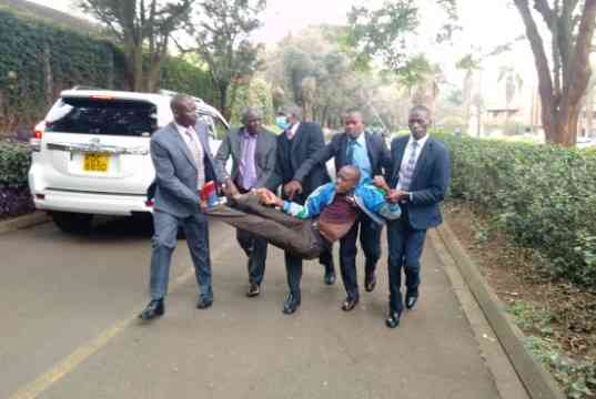 Drama as man attempts to disrupt IEBC, presidential candidates meeting