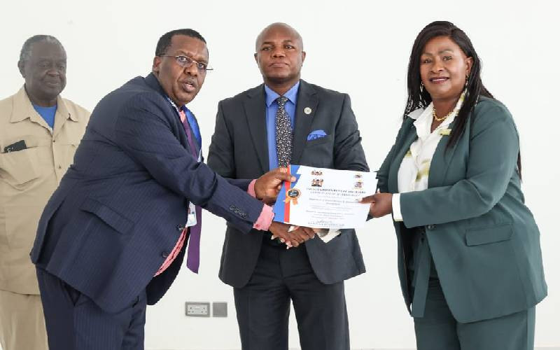 Machakos Governor Wavinya Ndeti honours best-performing county departments