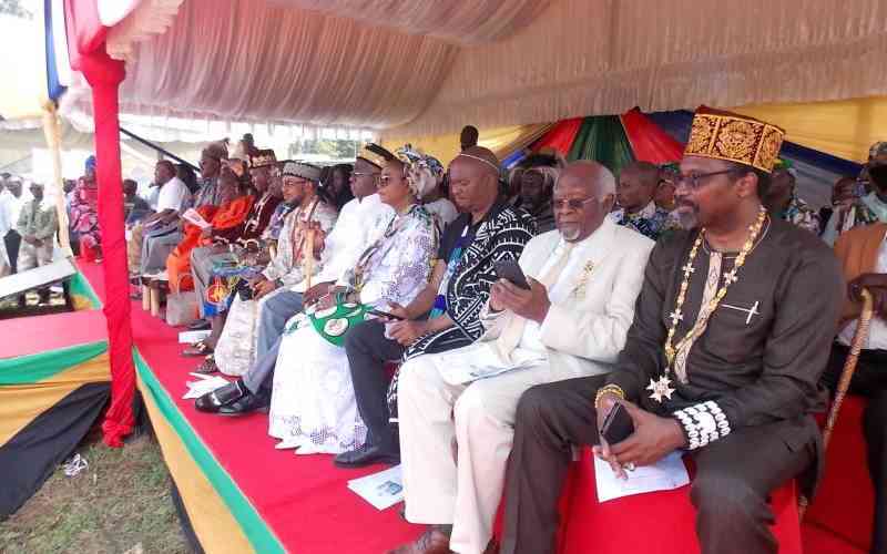 Luhya King Nabongo Mumia II hails Raila as a true friend for reviving Nabongo cultural heritage