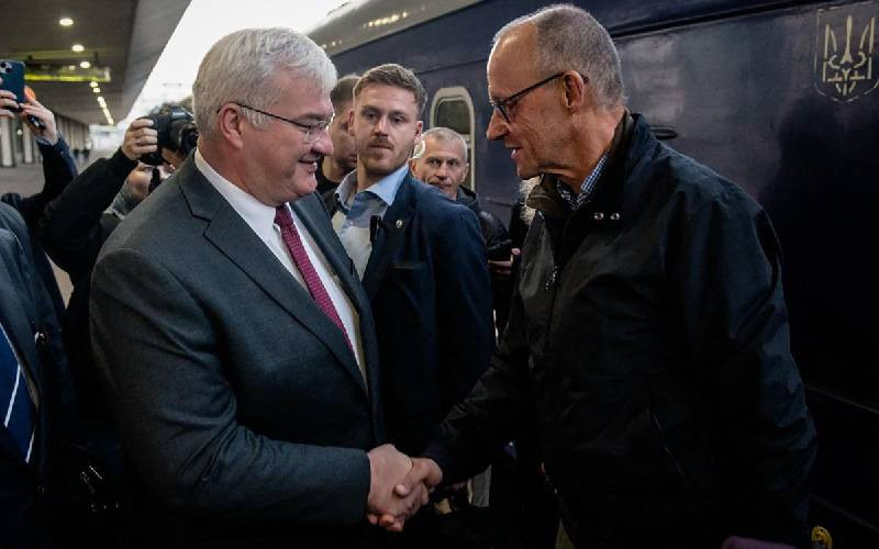 Germany's Merz in Kyiv for talks with Zelensky