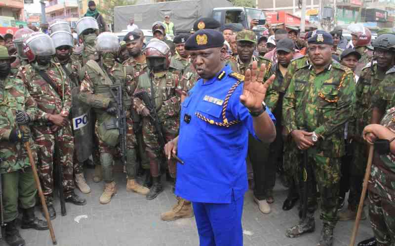 Why we mounted police roadblocks and barricades- IG Kanja