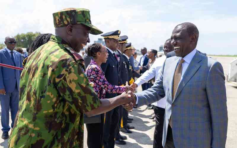 Ruto visits Haiti 100 days aft...