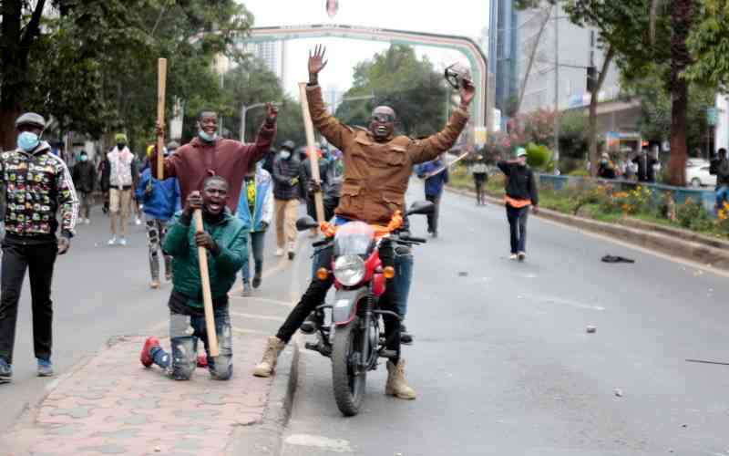 Kalonzo accuses government of unleashing goons on protesters