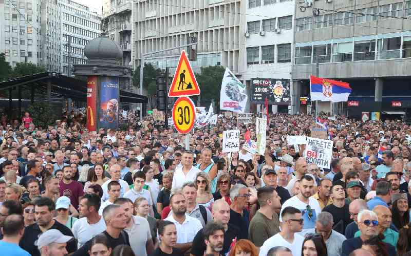 Thousands protest lithium mining in Serbia