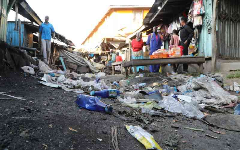 Cleaners dump garbage in Kendu Bay town to protest delayed salaries