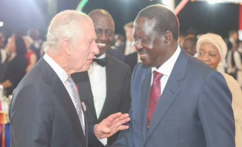Raila Odinga reveals his friendship with King Charles at State House dinner