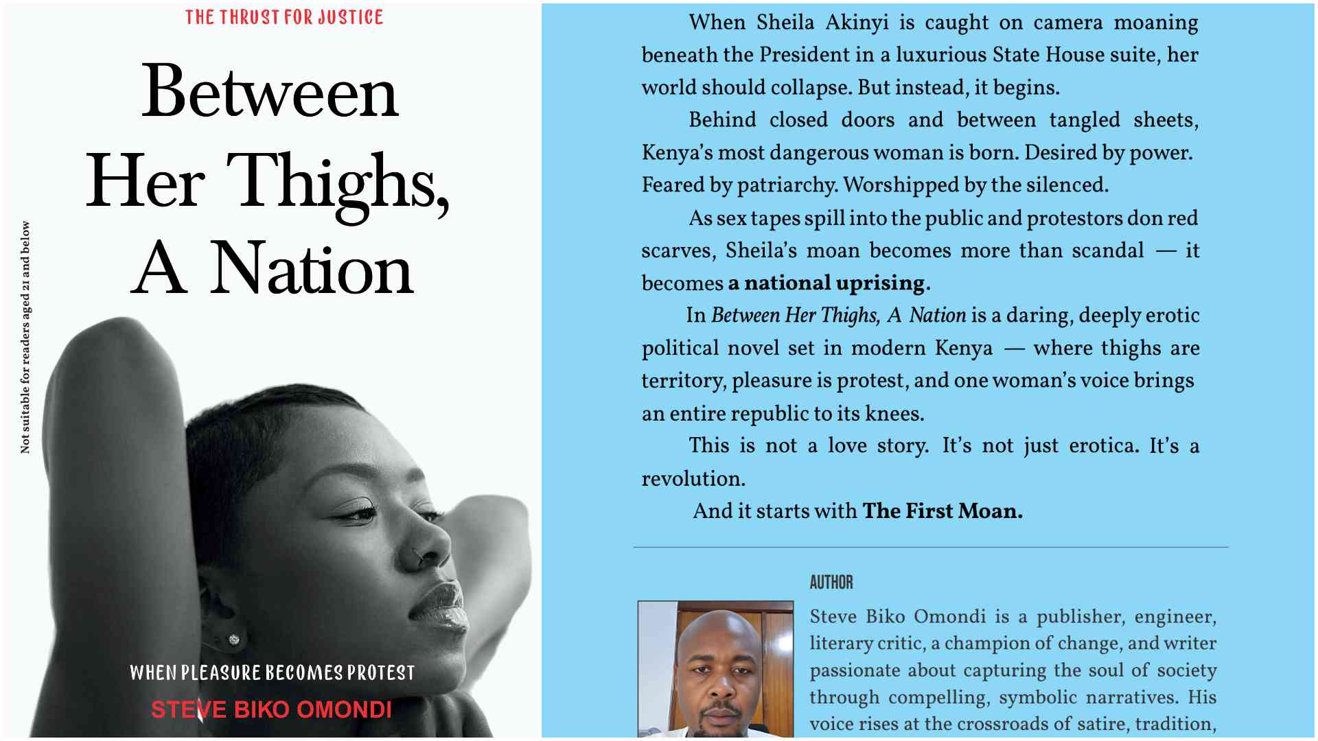When pleasure becomes protest: Inside Steve Biko Omondi's bold new novel