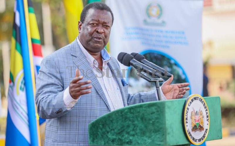 Mudavadi calls for long term solution to refugee crisis