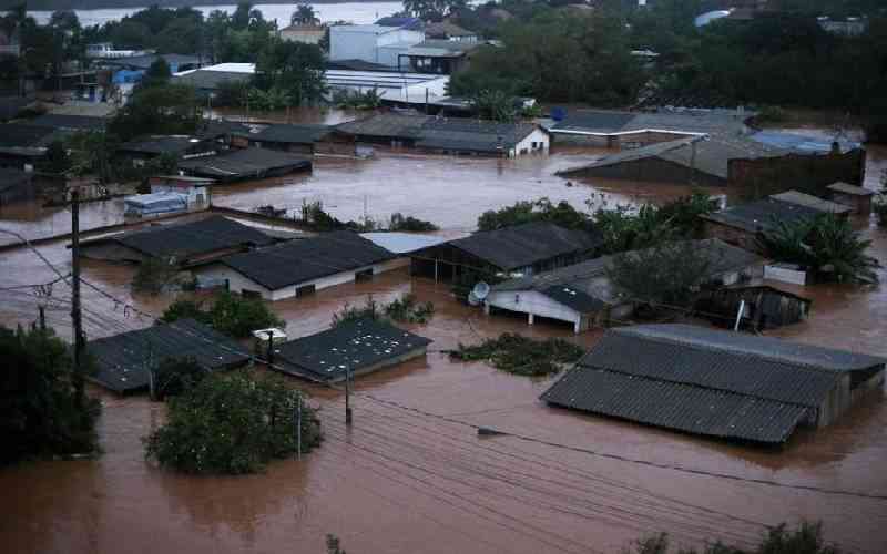 Rivers rise again as rain batters flood-hit south Brazil