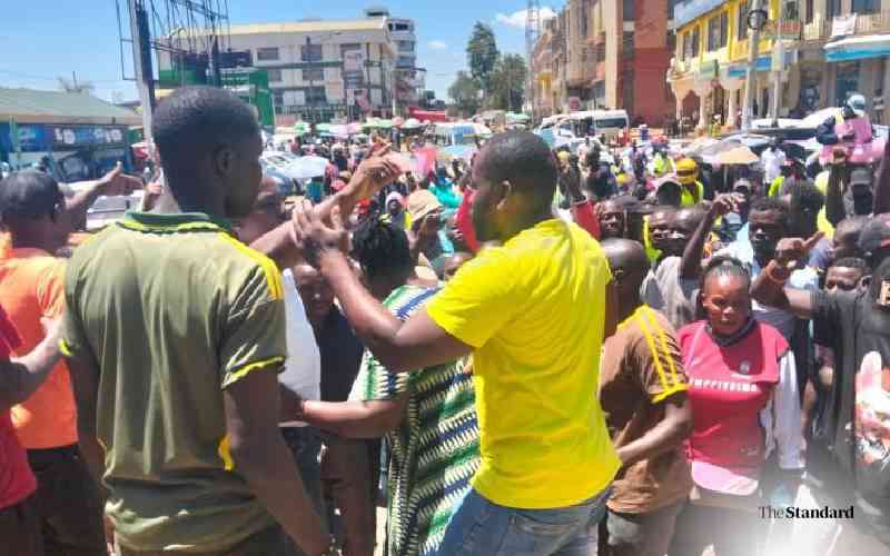 Bungoma residents hold protests over threats to axe Wetangula