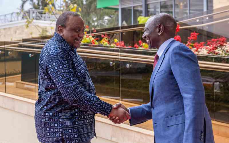 In pictures: Ruto, Uhuru meet ahead of DRC crisis talks