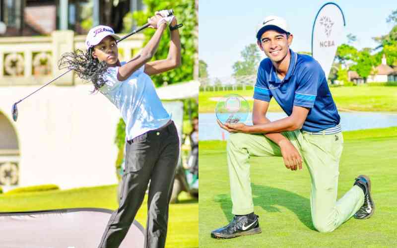 Youngster golfers Harish, Gachora show how it's done