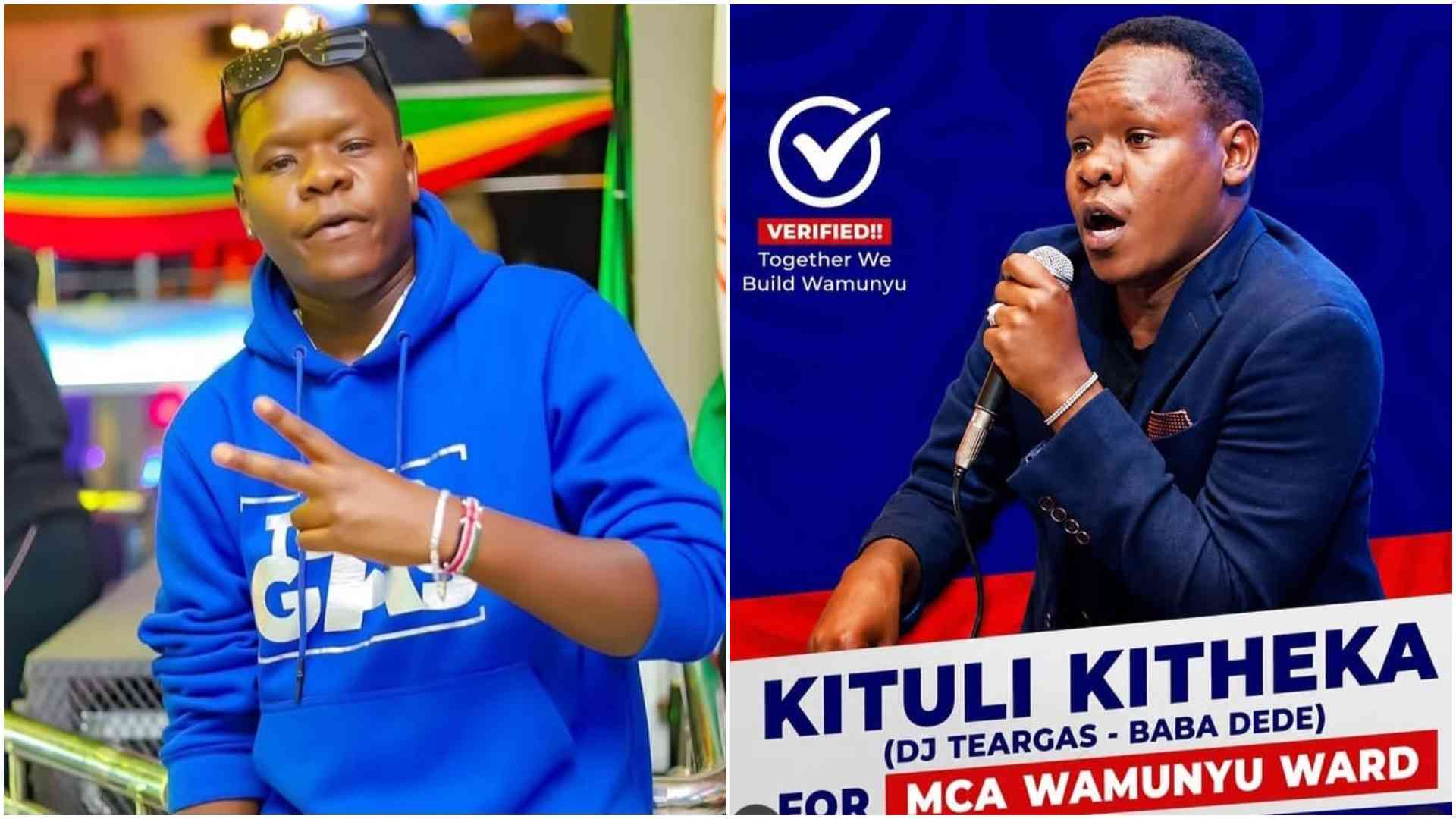 From reggae stages to politics: DJ Teargas announces MCA bid in Machakos