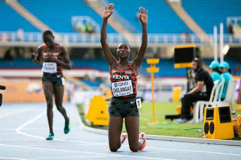 Chelangat's power kick delivers gold for Kenya in Under-20 meet