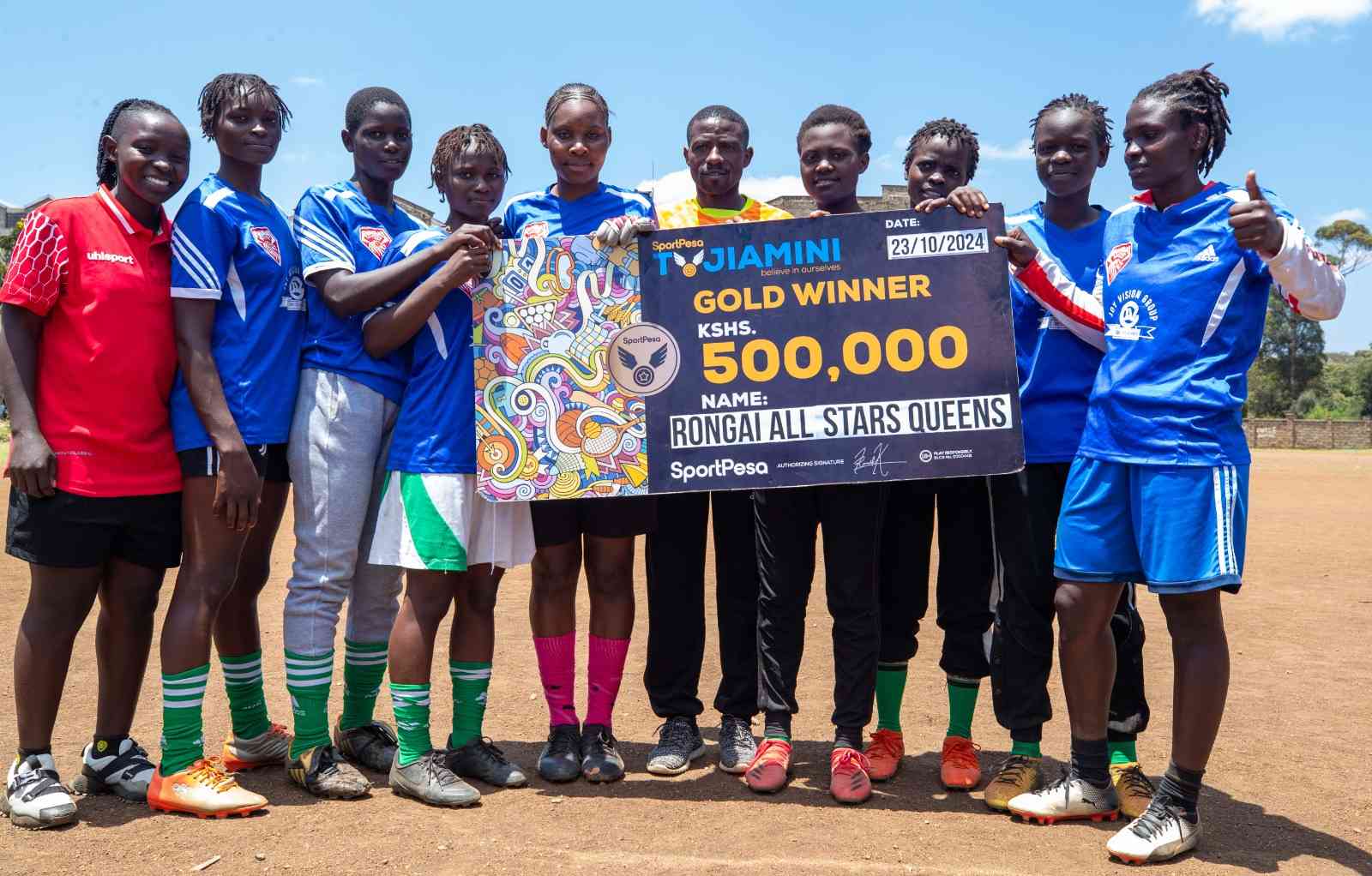 Rongai All Stars Queens triumph with Tujiamini win, breaking barriers in women's football