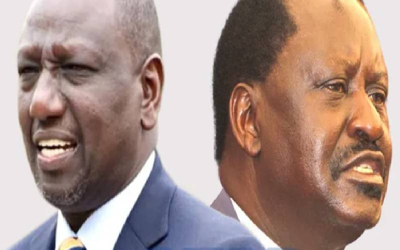 Ruto, Raila in fierce exchange on Twitter over Cherera removal bid