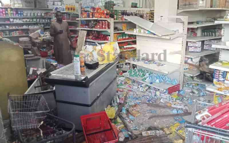 Protestors loot Kismu supermarket for allegedly giving police milk