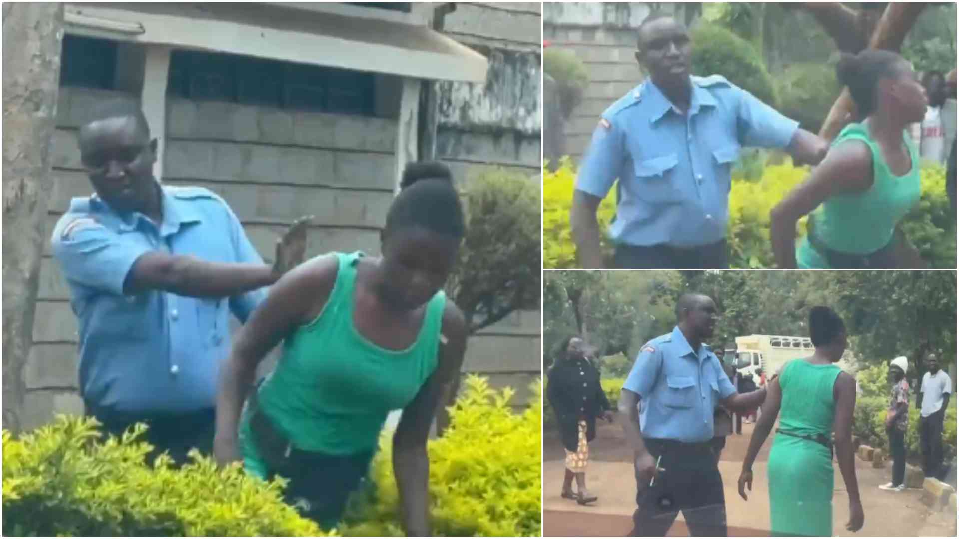 Video: Outrage as police officer filmed violently handling woman at Eldoret Law Courts