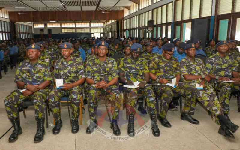 120 KDF dependents begin 12-week technical kills programme