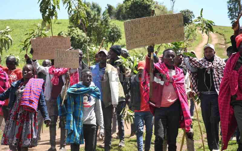 Hundreds stare at eviction after influential officials invade land