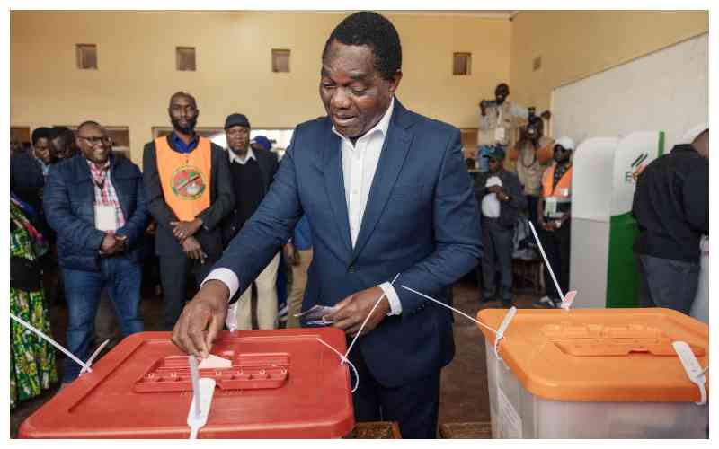 Zambia voters weigh Hichilema's economic record