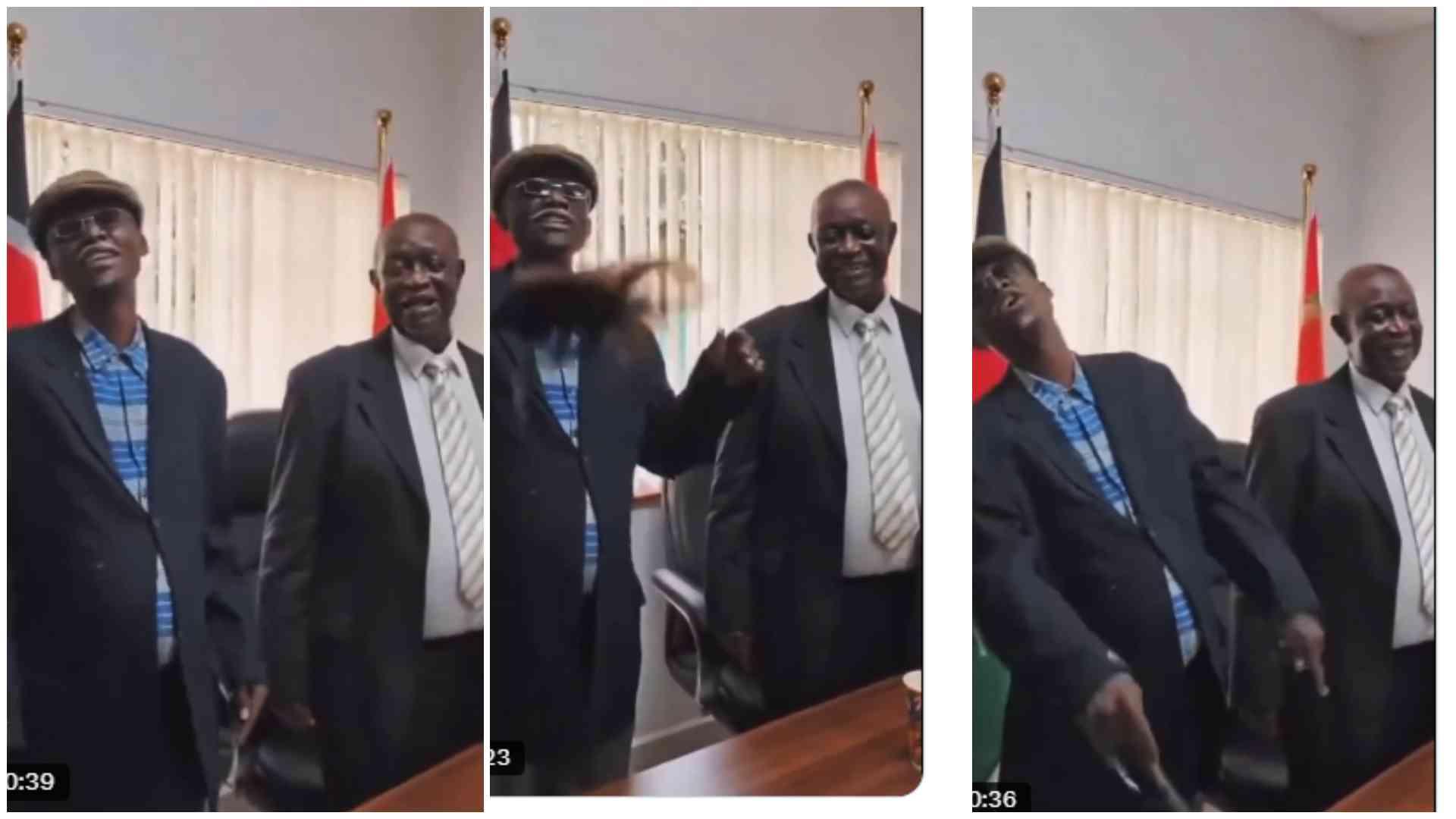 Internet sensation Professor Aduol finally meets Oburu Odinga in hilarious moment