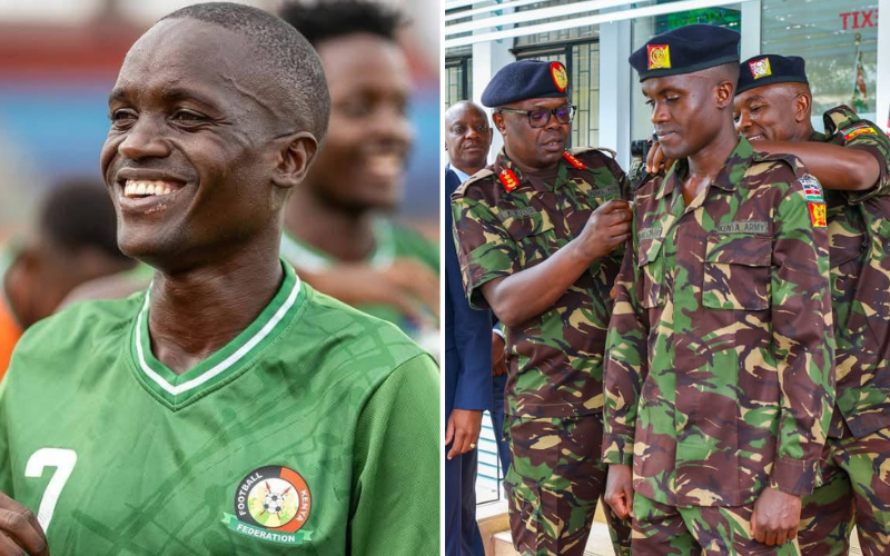 Harambee Stars forward Boniface Muchiri promoted to Corporal following CHAN brilliance