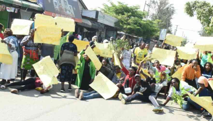 South B residents protest over market space in dispute
