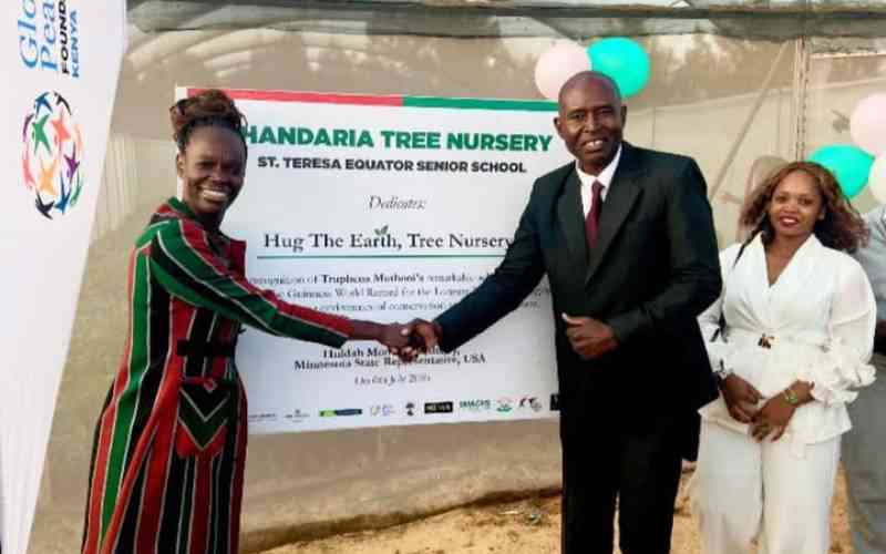 US lawmaker urges Nyeri girls to lead climate action