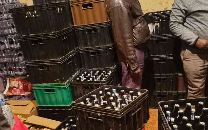 Counterfeit alcohol worth Sh1.4 million seized in Murang'a