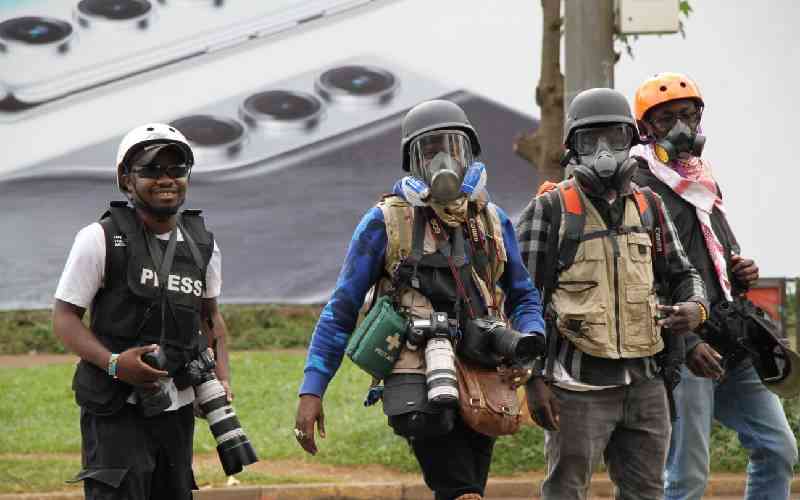 Three journalists attacked while covering protests