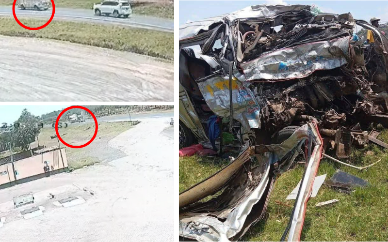 CCTV captures horrific moment Gilgil matatu crashed head-on with truck, killing 13 on the spot