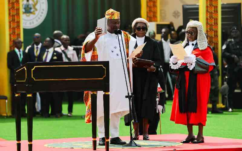 Ghana's John Mahama sworn in after presidential comeback