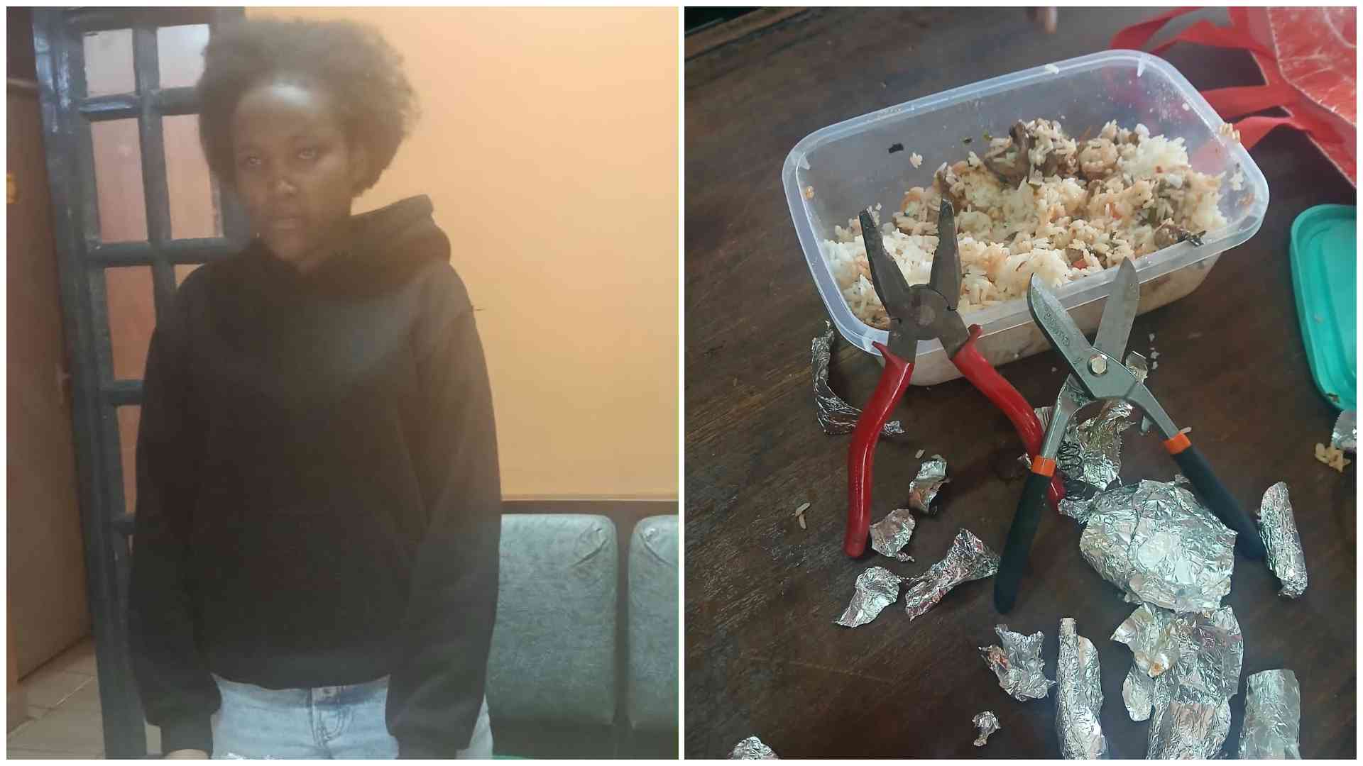 Woman nabbed after attempting to sneak pliers, shears for rape suspects in cell