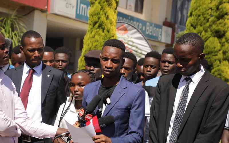 University students hail the state for the release of Sh3.2 billion HELB funds