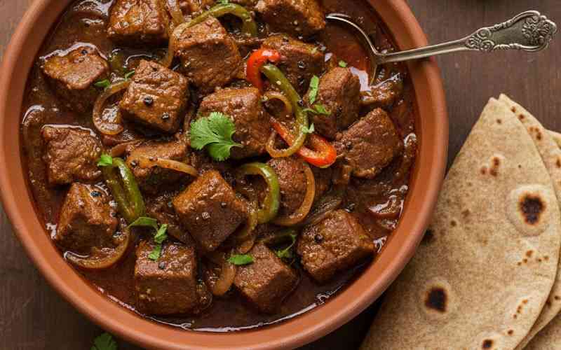 Easy recipe: Beef gosht with brown chapatis