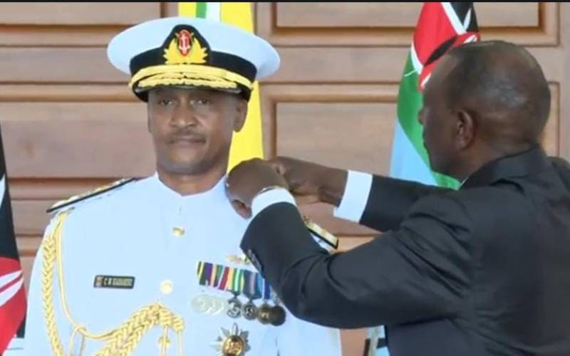 New Chief of Defence Forces Gen. Charles Kahariri sworn in