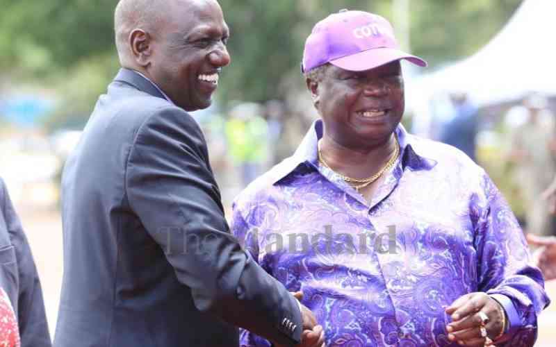 Ruto aplogises to Atwoli over harsh campaign period remarks