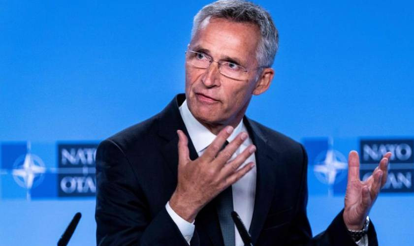 NATO Chief Says Continued Support for Ukraine Necessary for Peace