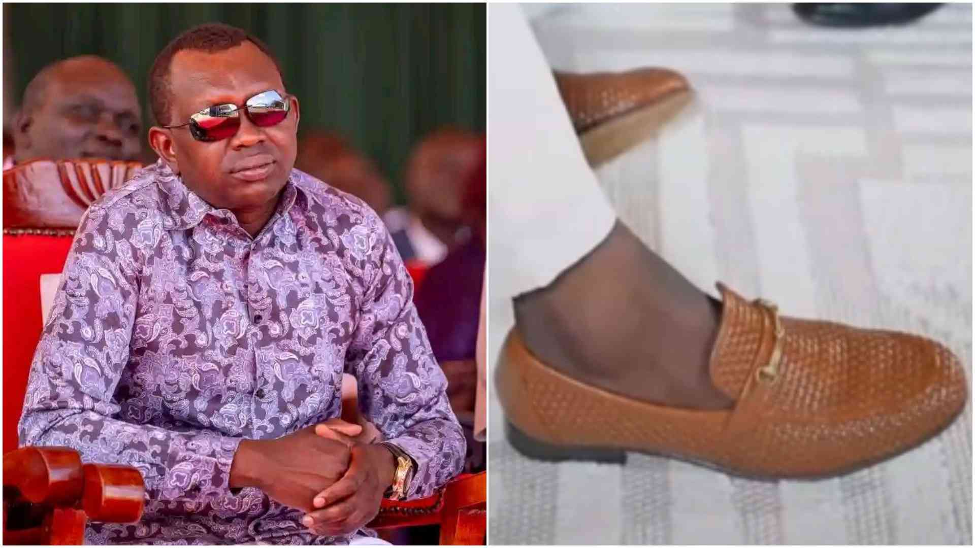 Oscar Sudi shows off sh70,000 designer shoes, tells off critics questioning his  expensive fashion sense