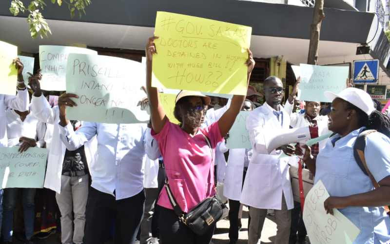 Nairobi medics down tools, want County to issue health insurance