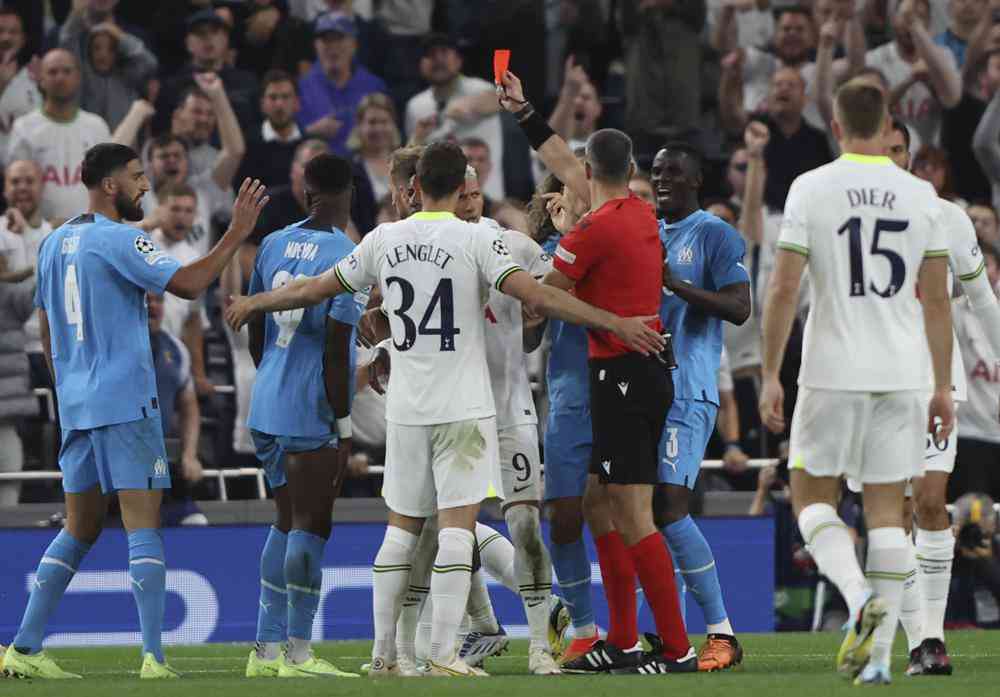 Champions League: Richarlison double earns Spurs 2-0 win over 10-man Marseille