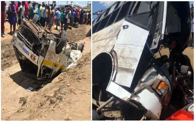 Several feared dead after Pwani University bus collides with matatu in Naivasha