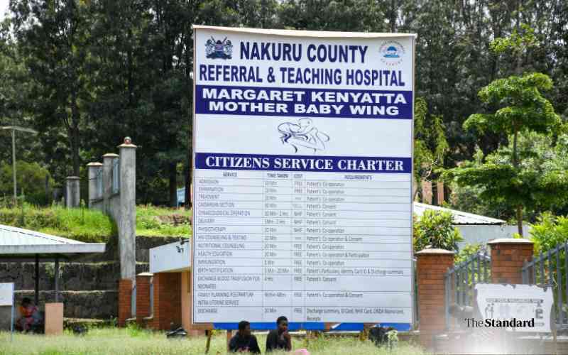 Senators flag staff shortage, poor services at Nakuru county referral hospital